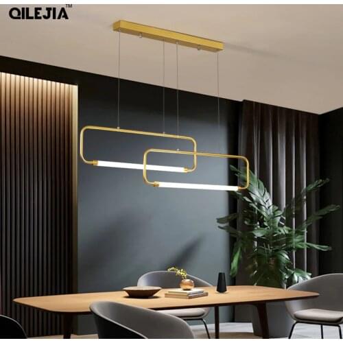 New Gold Black Modern LED Pendant Lights For Dining Room Bedroom Kitchen Home Decor Lamps Indoor Lighting Luminaires AC90-260V