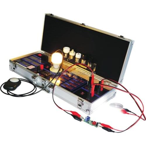 Portable LED test case, LED driver tester, LED bulb lux meter with European Plug