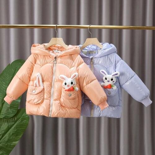 Baby Boys and Girls Down Coats Childrens Winter Clothing 2020 New Toddler Girl Print Hooded Jackets Kids Thick Parkas Outwear