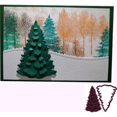 Christmas Tree Metal Cutting Dies Metal Steel Cutting Embossing Dies For Scrapbooking paper craft home decoration Craft