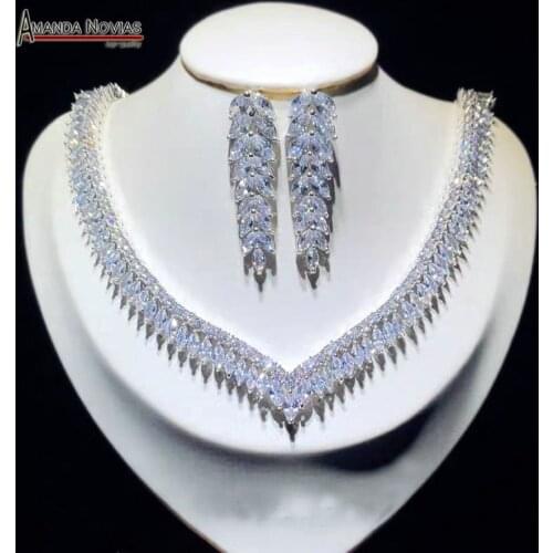 Wedding jewelry, necklaces, earrings for bride