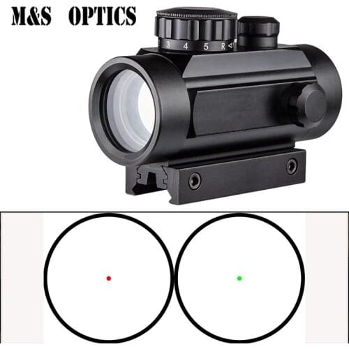M&S OPTICS Red Dot Sight 1x35 Collimator Rifle Reflex Sight Scope fit 20mm /11mm Rail For Airsoft / Hunting Rifle