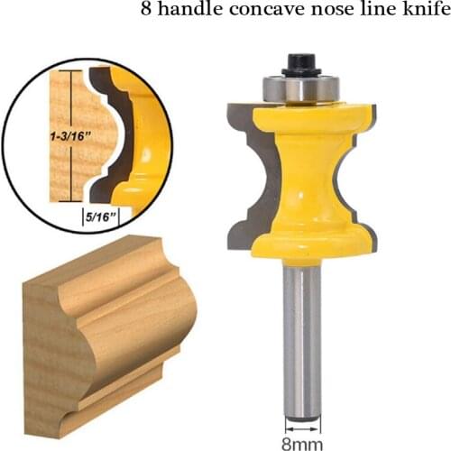 High grade 8-handle concave nose knife engraving machine woodworking knife table chair line knife arc knife door side line engra