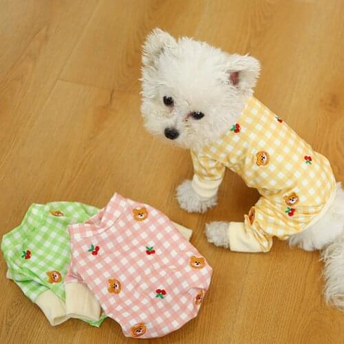 Pet Dog Jumpsuit Pajamas Overalls Autumn Winter Dog Clothes Outfit Garment Pomeranian maltese Schnauzer Poodle Dog Costume