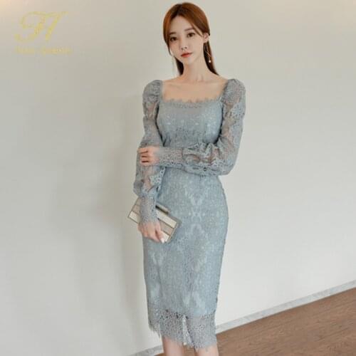 Queen Womens New Sexy Elegant OL Lace Dress Office Lady Evening Party Slim Bodycon Sheath Pencil Dresses Work Vestidos