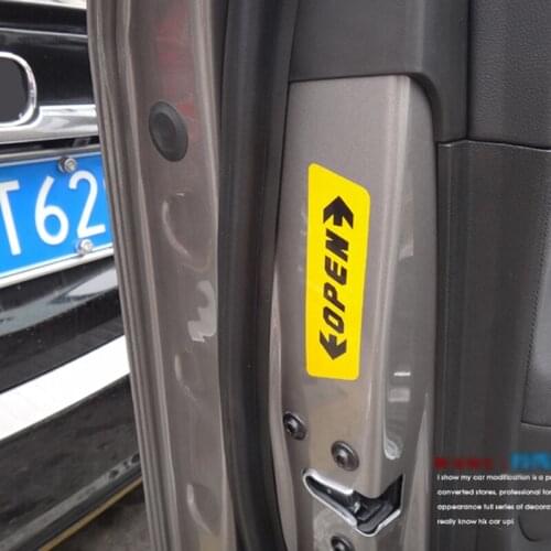 1Set Auto Stickers Reflective Car Door Opening Warning Safety Tips Decals for Kia Rio K2 K3 K5 K4 Cerato,Soul,Forte
