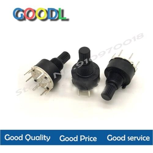 1 pçs sr16 plástico 16mm interruptor de banda giratória 2 pólo 3 4 posição 1 polo 5 6 8 posição comprimento do punho 15mm eixo i