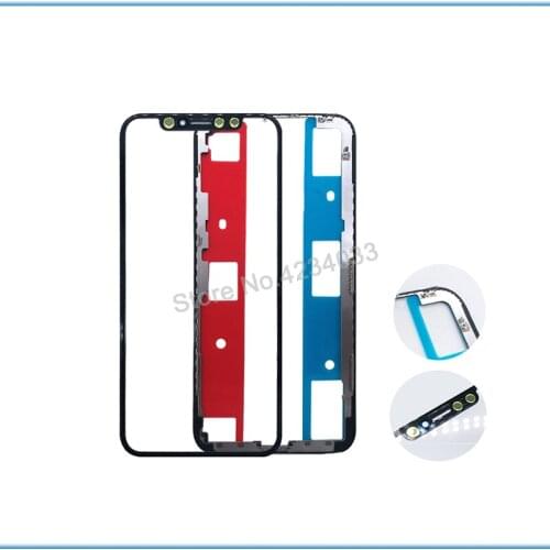 2Sets AAAA Front Outer Glass with OCA+Frame Bezel with Sticker Kits for iPhone X Screen Touch Replacement Repair Parts
