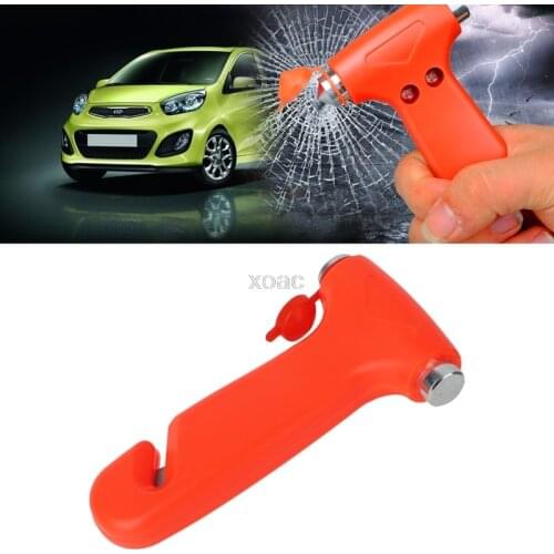 2 in 1 Car Emergency Safety Escape Hammer Glass Window Breaker Belt Cutter Tool M10 dropship
