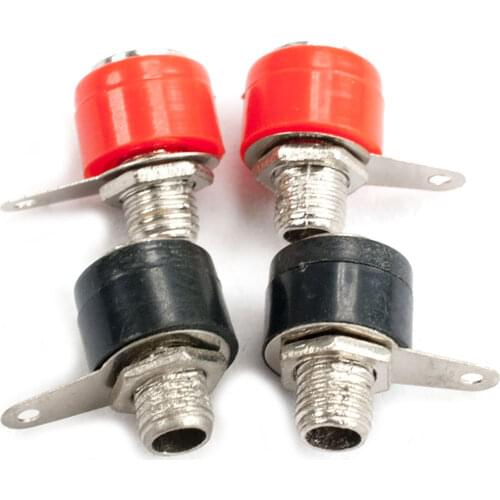 20pcs 4mm Banana Panel Socket Test Probe Binding Post Nut Plug Jack Connector