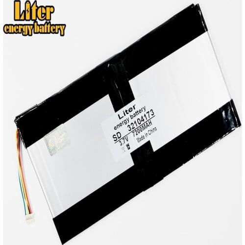 5 thread best battery brand 32104173 3.7V 7200MAH ,(polymer lithium ion battery) Tablet PC Battery , Perfect quality of la
