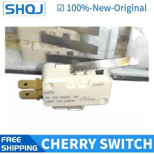 5pcs CHERRY micro switch D45Y 15A 125-250VAC T85 long handle 1/2HP SWITCH 100%-new-original