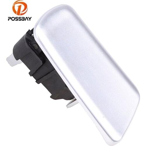 POSSBAY Silver Car Glove Box Cover Latch Handle Lid Without Hole Lock for Audi A4/S4/Avant quattro 2009-2016 Interior Parts