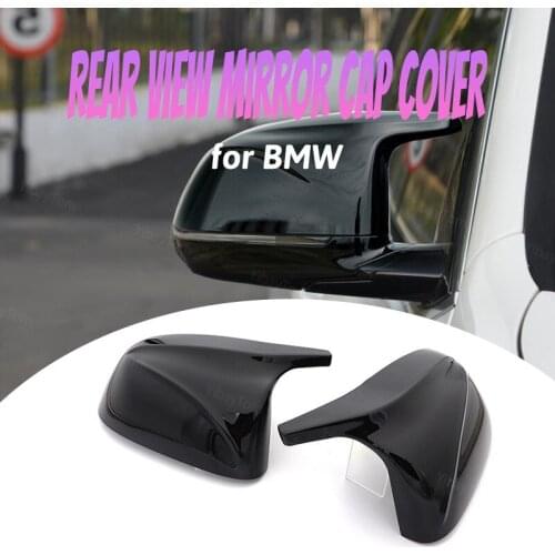 M Style Side Mirror Covers High Quality Black Replacement 2pcs for BMW X3 G01 X4 G02 X5 G05 2018 2019 2020 2021 2022