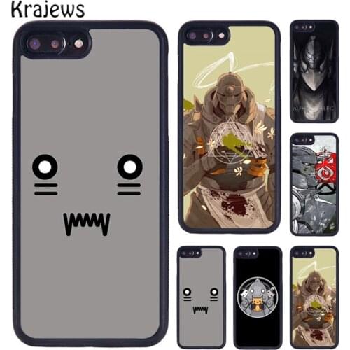 Krajews Fullmetal Alchemist Alphonse Elric Phone Case For iPhone 5 6S 7 8 plus 11 12 Pro X XR XS Max Samsung Galaxy S7 S8 S9 S10