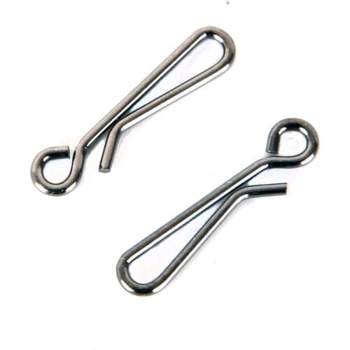 Fast Clip Lock Rings 0#-4# Safety Snaps Fishing Hook Connector Hook Tool Tackle Stainless Steel Snap Swivel Solid 50pcs