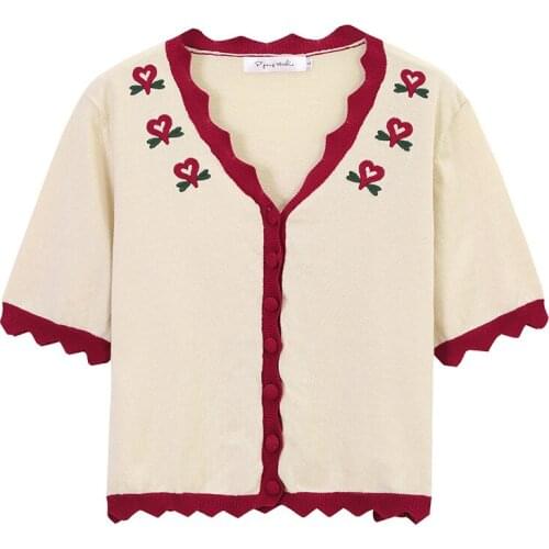 Embroidery T Shirt Sexy Hot Erotic Womens Clothing Knitting Floral Croptops Slim Tank Tops Korean Fitness Casual Sweater