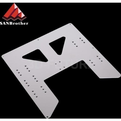 3D Upgrade Y Carriage Anodized Aluminum Plate For A8 Hotbed Support For Prusa I3 Anet A8 3D Printers