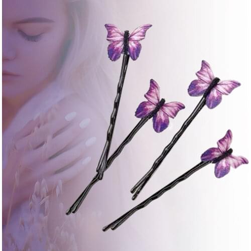 4PC Butterfly Hair Clips Grip Claw Barrettes Mini Clamps Jaw Hairpin Headdress Hair Styling Accessories Tool Hair Pins for Women