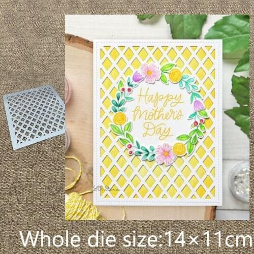 XLDesign Craft Metal Cutting Dies stencil mold Lattice Background decoration scrapbook Album Paper Card Craft Embossing die cuts