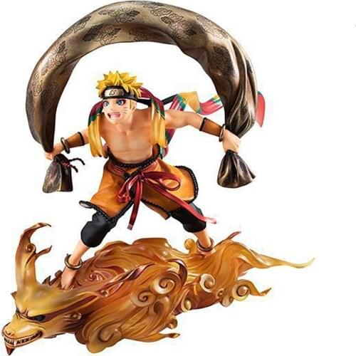 MH Anime Model Naruto Shippuden Aeolus Sasuke Thor GK 18cm PVC Action Figure Statue Collectible Toy