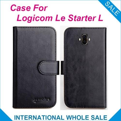 Original! Logicom Le Starter L Case ,6 Colors High Quality Leather Exclusive Case For Logicom Le Starter L Phone Bag Tracking