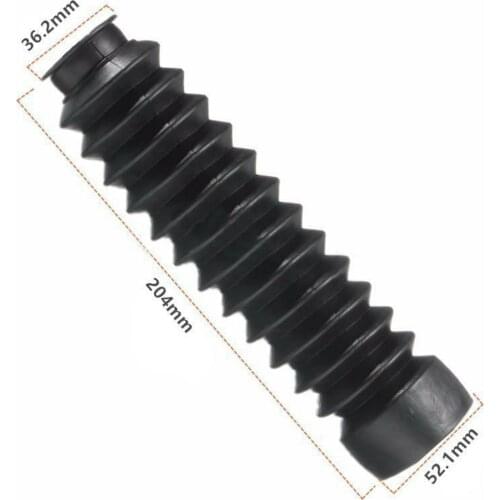 2pcs Fork Bellows Front Black Universal Off-road Motorcycle Rubber Boot Dust Cap 13 Section Rubber Front Fork Boot