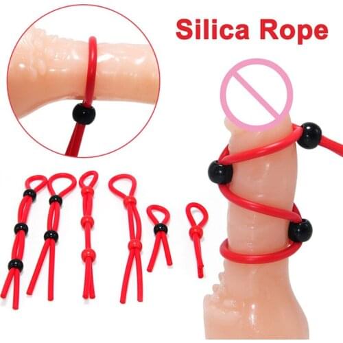 Adjustable Penis Ring Silicone Time Delay Erection Cock Rings for Men Adult Sexy Penis Rings Sex Products Sex Toys