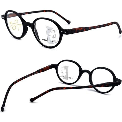 CLARA VIDA Retro progressive Multifocal Blue Light Proof Reading Glasses Distance and Near Smart Men Women+1.0 +1.5 +2.0 To +4.0