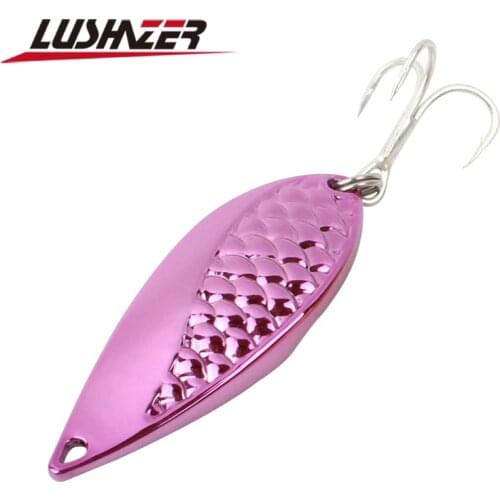LUSHAZER fishing lure spoon spinners 15g 20g 25g carp fishing bait metal baits isca artificial hard lures wobbler spinnerbait