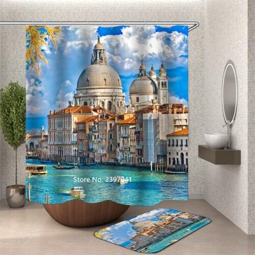 Modern Fashion Simple Wind Cartoon Animals and Plants High Quality Shower Curtain Bathroom Partition Waterproof and Mildew Proof