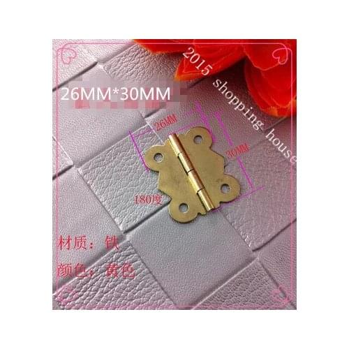 Antique small butterfly hinge cabinet hardware accessories lace hinge box 180 degree hinges 30mm*26mm