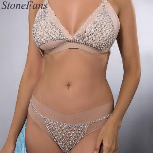 Stonefans Sexy Multi-Layer Rhinestones Hollow Body Chain Jewelry for Women Fashion Handmade Crystal Body Suit Set Summer Jewelry