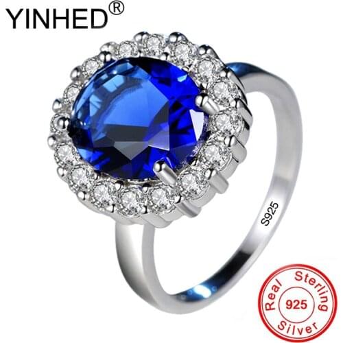 Кольца с сапфирами YINHED China At AliExpress