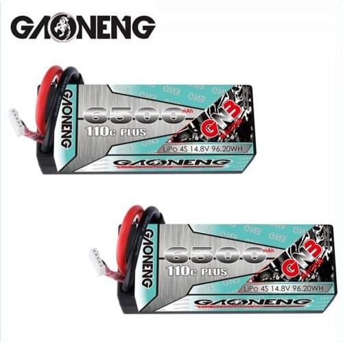 1-2PCS GNB 14.8v 6500mAh 110C PLUS LiPo Battery For remote control Car Racing Spare Parts With Shell Upgrade LiHV 4S Battery