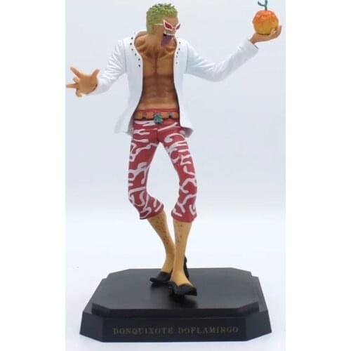23-28cm Anime One Piece Statue Donquixote Doflamingo Dressrosa JOKER PVC Action Figure Model Toys