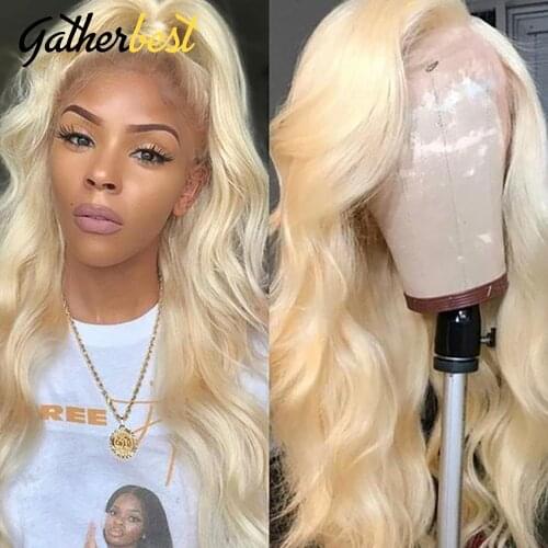 30 32 Inch 13x4 4x4 613 Honey Blonde Colored Lace Frontal Wig 13x4 Lace Front Wigs For Black Women Brazilian Hair 150% Remy Wig