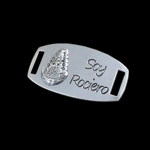 5pcs Zinc Alloy Antique Silver Tone Spanish Connector Beads For Bracelet Necklace DIY Making Accessories 22x42mm K05153