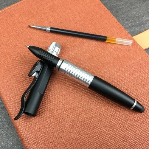 A356 New multifunctional tactical pen writing outdoor defense self-defense pen LED light tungsten steel broken window EDC