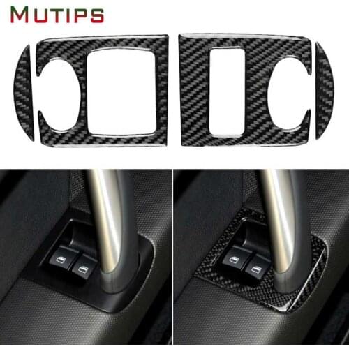 Mutips Car Window Lifter Button Panel Trim Decorative Cover sticker Accessories For Audi TT 8n 8J mk1 mk2 mk3 TTRS 2008-2014