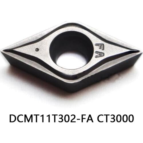 TaeguTec DCMT11T302-FA CT3000 Carbide Inserts DCMT11T302 FA DCMT11T302-FA Lathe Cutter Tools Original CNC Tools insert