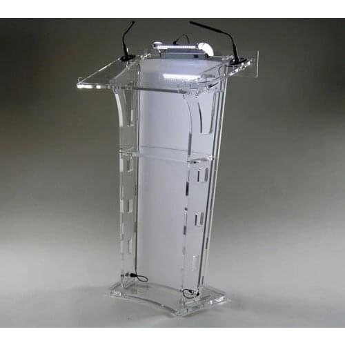 Hot selling Acrylic Desktop Lectern / Acrylic Church Podiums / Acrylic Pulpit