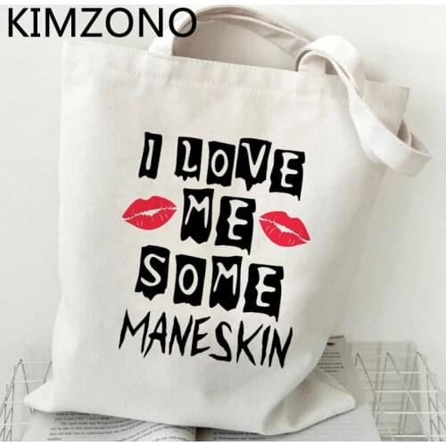 Maneskin shopping bag reusable bolsas de tela shopping shopper bag bolsas ecologicas bolsas reutilizables shoping string custom