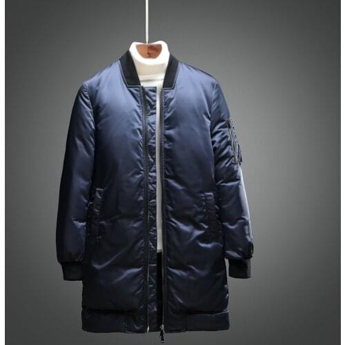 2018 down jacket mens winter parka thick warm white duck down clothing High quality letter embroidery