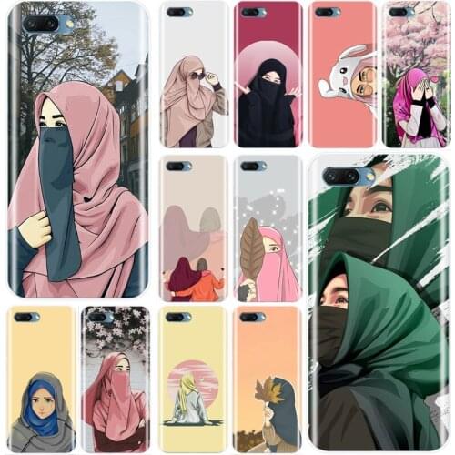 Cartoon muslim Islamic girl Cover Soft Silicone TPU Phone Case For Huawei MATE 7 8 9 10 20 pro Honor 8 V8 8C 9 V9 8PRO 10 V10 NOTE10 lite