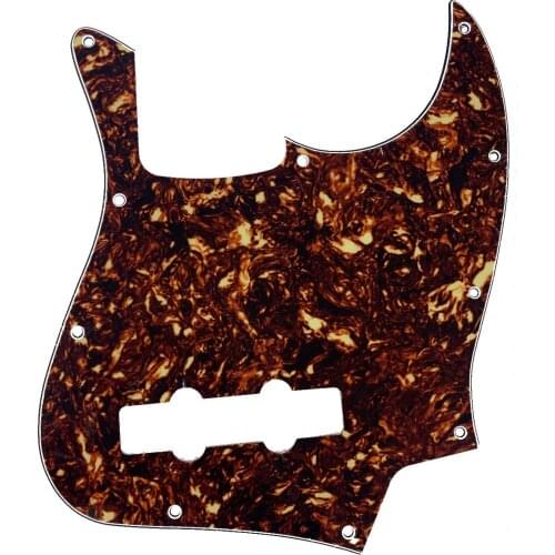 KAISH Jazz J Bass Pickguard Scrach Plate Dark Brown Tortoise for USA/Mexican Style