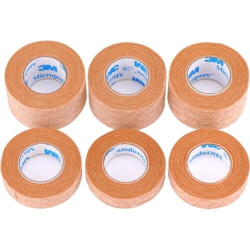 Wholesale 3M Micropore Surgical Tape Thin and Soft Best Quality Tape for Eyelash Extensions Tools Gentel On Skin 1pc