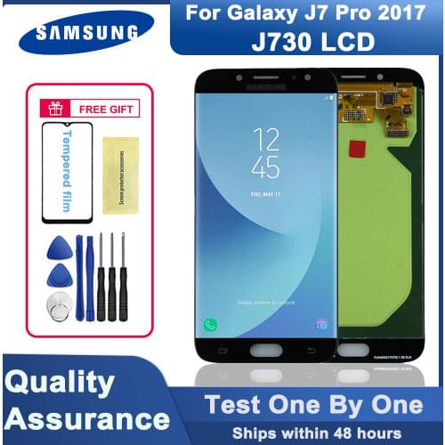100% tested original 5.5” AMOLED J7 pro 2017 LCD screen for Samsung Galaxy J7 Pro 2017 J730 J730F LCD touch screen assembly