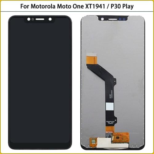Original 5.9'' For Motorola Moto One XT1941 LCD Display Touch Screen Panel Sensor Digitizer For Moto P30 Play XT1941 LCD Replace