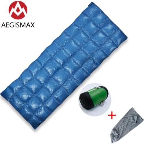 AEGISMAX SP Ultra-Light 650FP 90% White Duck down sleeping bag camping Outdoor and Family Open the package can be used a quilt
